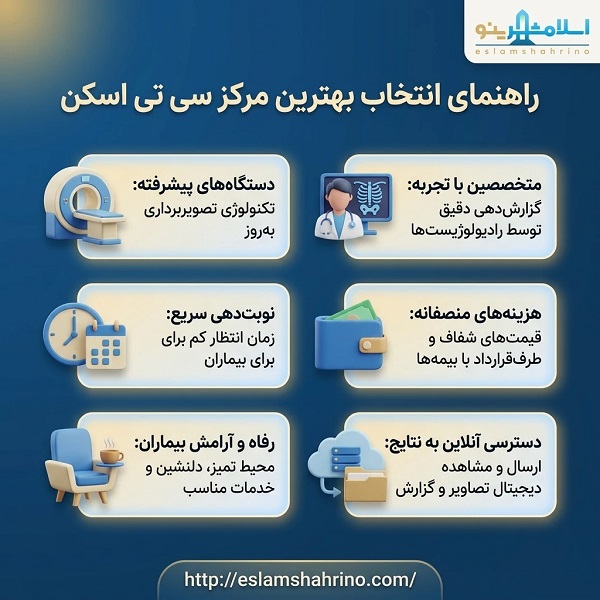 بهترین مرکز سی تی اسکن در اسلامشهر چه ویژگیهایی دارد؟