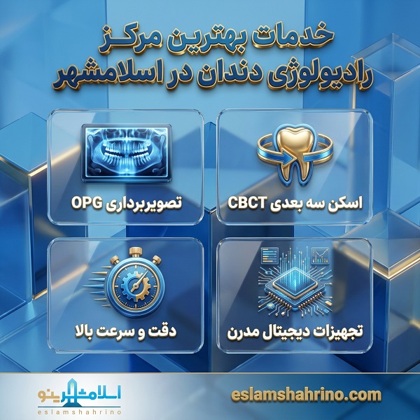 خدمات بهترین مرکز رادیولوژی دندان در اسلامشهر