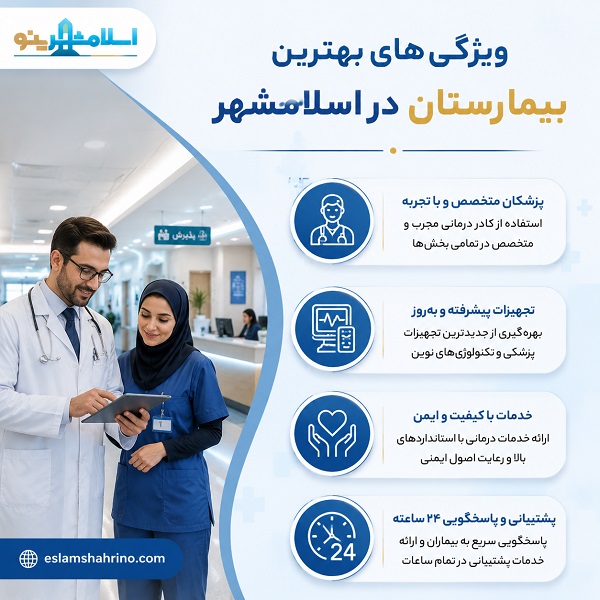 ویژگیهای بهترین بیمارستان در اسلامشهر