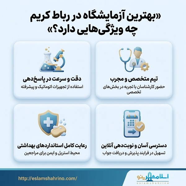 بهترین آزمایشگاه در رباط کریم کجاست؟