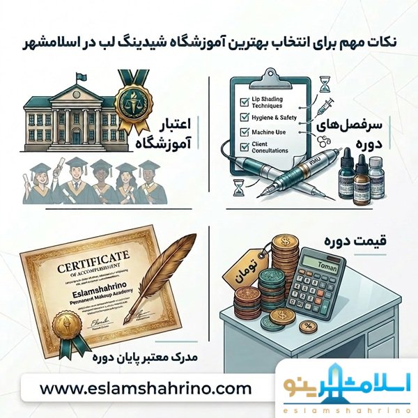 نکات مهم برای انتخاب بهترین آموزشگاه شیدینگ لب در اسلامشهر