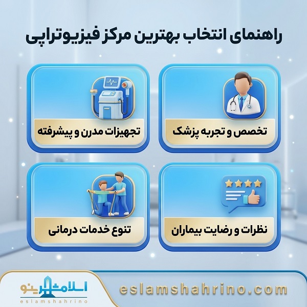 راهنمای انتخاب بهترین مرکز فیزیوتراپی در اسلامشهر